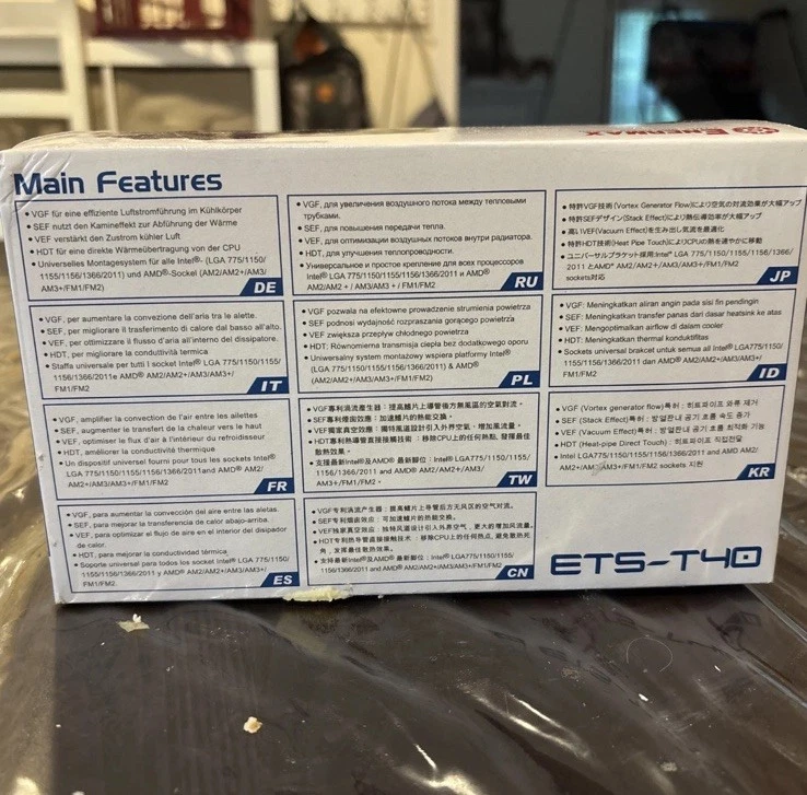 Enermax ETS-T40-TB Heat Pipe CPU Cooler with T.B.SILENCE PWM Twister Bearing Fan - Image 3 of 4