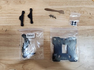 (screws and mounts only) Alphacool Core 1 CPU COMPONENTS AND BOX (NO WATERBLOCK)
