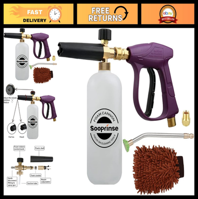 #ad Foam Cannon Snow Foam Lance Nozzle for Pressure Washer Gutter Cleaner Wand Kit $55.99