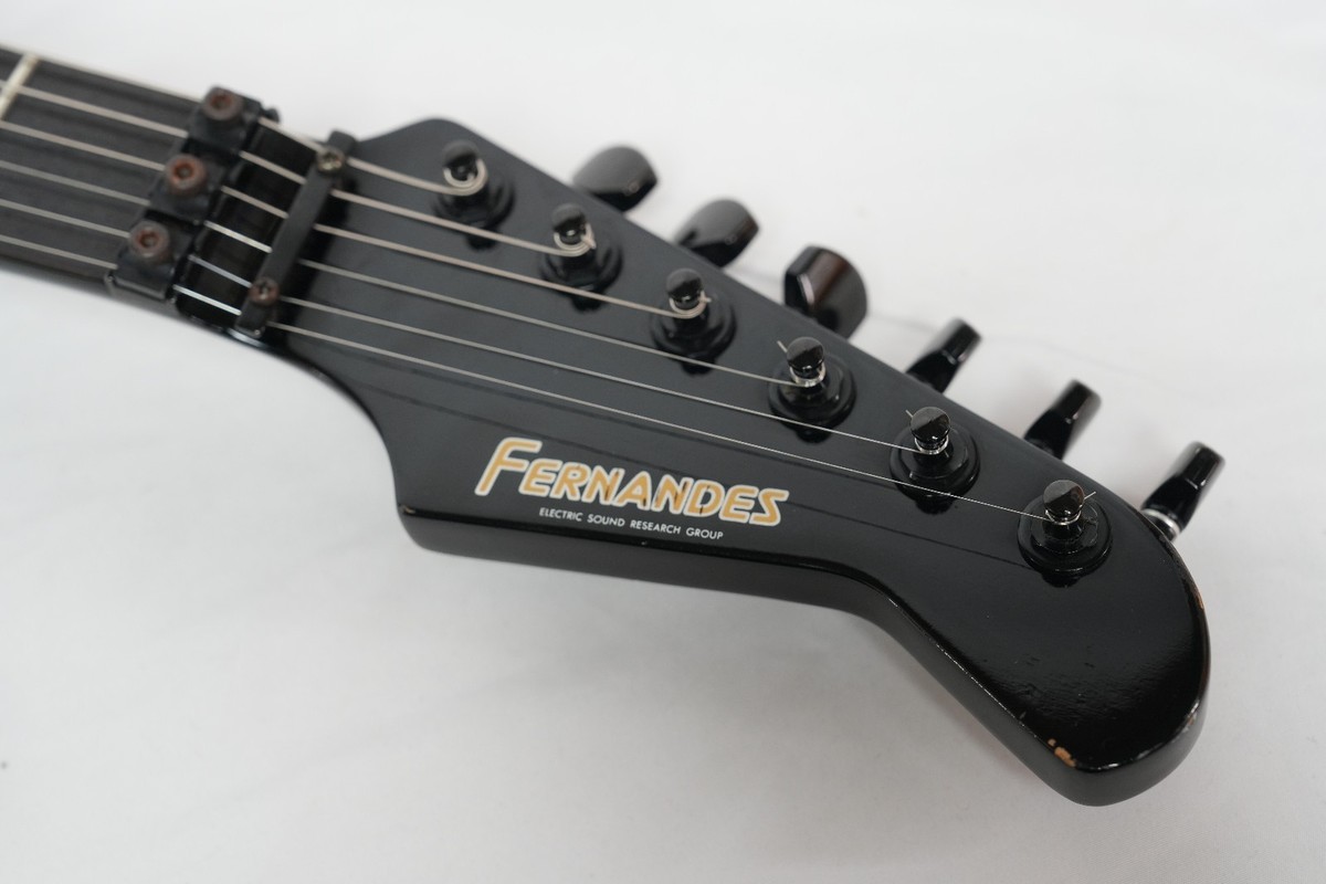 FERNANDES REVOLVER FR-55 BLACK Short Scale Model 1980s Made in