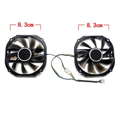 One Pair Graphics Card Cooling Fan Accessories Part for YESTON RX480 570 580