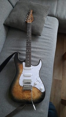 JET GUITARS JS-450 QTBR E-Gitarre, quilted brown