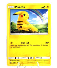 2017 Pokemon Pikachu 28/73 Shining Legends Regular Card