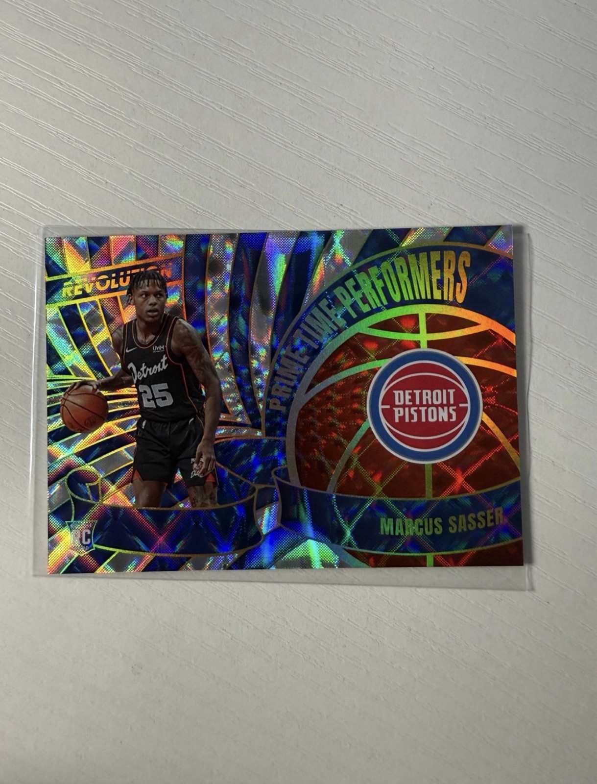 2023-24 Panini Revolution Prime Time Performers #19 Marcus Sasser RC Rookie