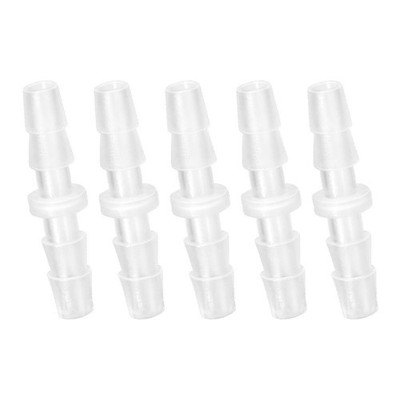 Quickun Plastic Hose Barb Fitting, 1/8 x 1/8 Barbed Splicer Mender Joint Adap...