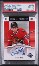 Patrick Kane 2007 Ultimate Collection Ultimate Signature #USPK RC PSA 10 Pop 12