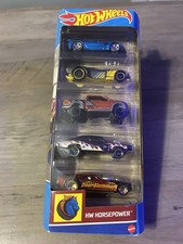 Hot Wheels HW Horsepower Lot Of 5 Vehicles Gift pack