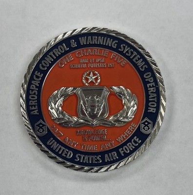 Air Force Aerospace Control & Warning Systems Operator 1.75  Challenge Coin