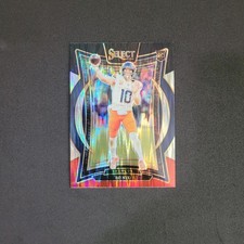 Bo Nix Prizm Black Red 2024 Select #30 Rookie Card RC