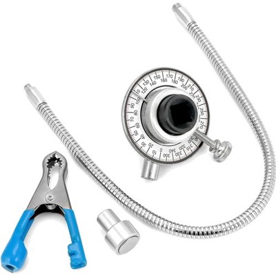 Torque-Winkel-Messgerät 1/2 Zoll, Drehmomentschlüssel mit Magnetarm und Klaue