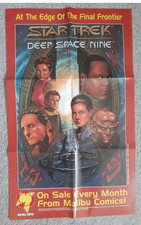 Star Trek DS9 : Plakat promocyjny sprzedawcy detalicznego 23" x 14" Vintage Nowy Nieużywany 1993.