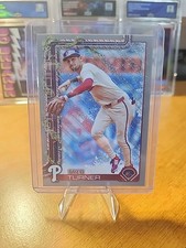 2025 Topps Holiday #H90 Trea Turner Silver Glitter Philadelphia Phillies SP