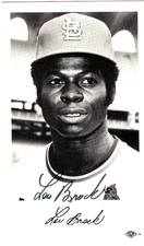 Lou Brock Autographed Signed 3.5x5.5 Postcard St. Louis Cardinals