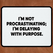 Office Humor 9.5 x 8 Mouse Pad With Anti-Slip Rubber Backing Made In USA