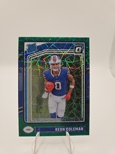 2024 Panini Donruss Optic - Rated Rookie Keon Coleman #263 Green Velocity Prizm