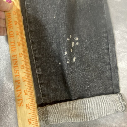 Judy Blue Jeans 24W Plus Boyfriend Paint Splatter Distressed Black Grunge NEW - Picture 10 of 12