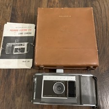 Vintage Polaroid J-66 Land Camera w/ Leather Carrying Case, Box  Paperwork
