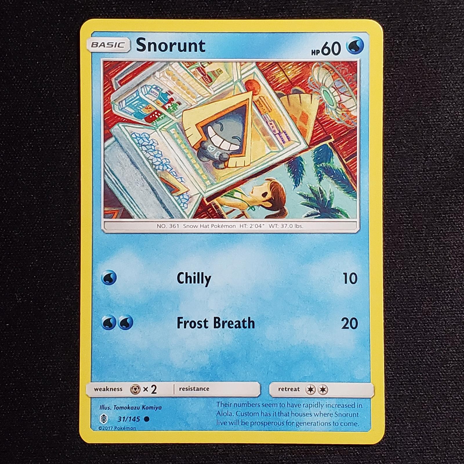 Snorunt 31/145 Tomokazu Komiya Common Guardians Rising Pokemon Lightly Played