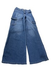YMI High-Rise Skater Wide-Leg womans blue denim Jeans Size 3/26 SKU 9455