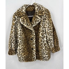 Sportowne vintage leopard-print faux fur coat. 10