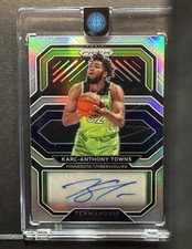 2020-21 Prizm Basketball Karl Anthony Towns Silver Prizm Penmanship AUTO!!