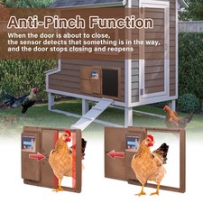 Automatic Chicken Coop Door Auto Chicken Door Opener Timer Sensor