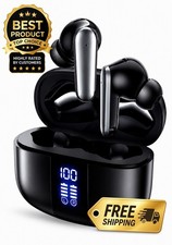 Wireless Bluetooth 5.4 Earbuds Headphone For iPhone Samsung Galaxy Android Black