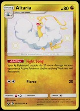Altaria SV37/SV94 Rare Shiny Hidden Fates Shiny Vault Pokemon Near Mint