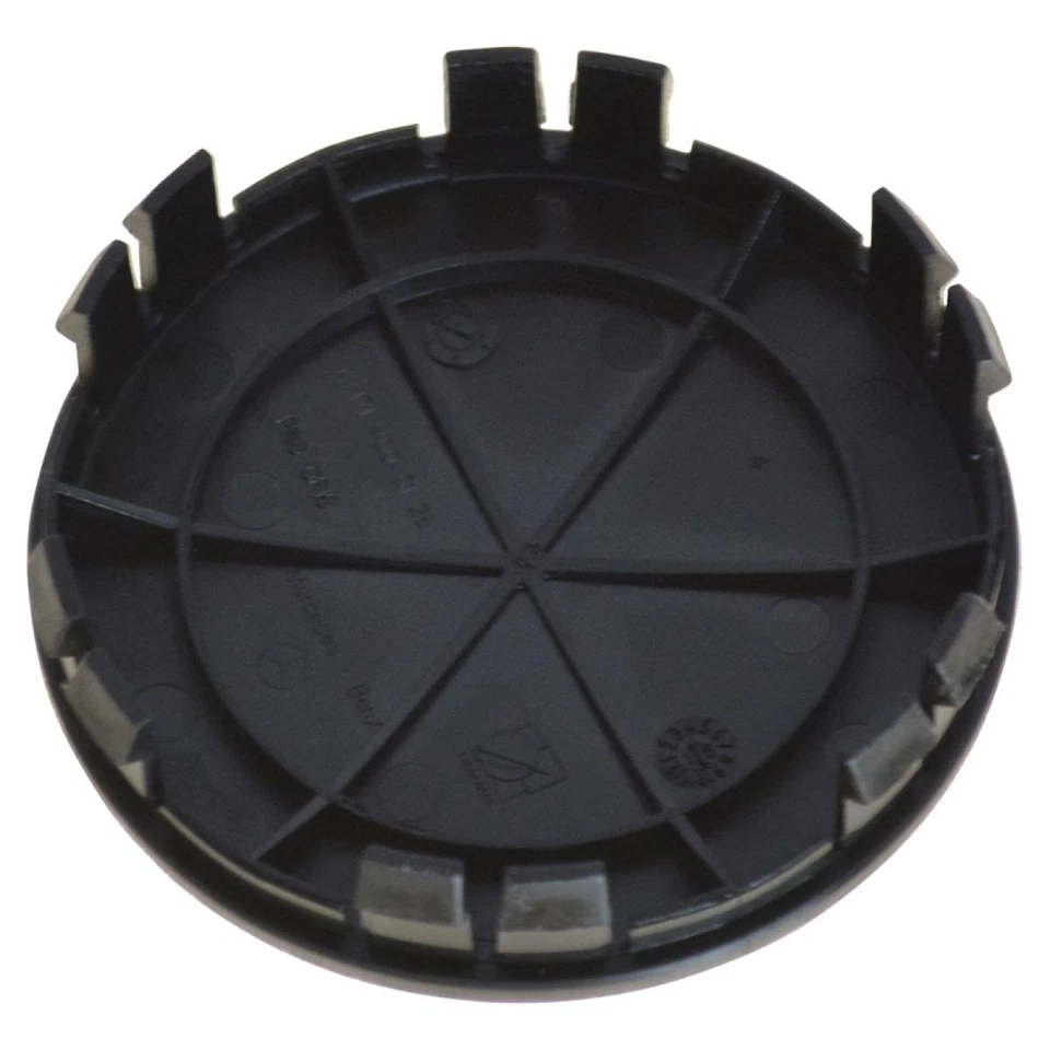 Tapa central de rueda OEM corona de laurel negra con estrella para Mercedes Benz Foto 2 de 4
