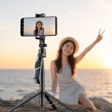 Auto Pop-up Face Tracking Gesture Control Smart Gimbal Tripod AI Selfie Stick