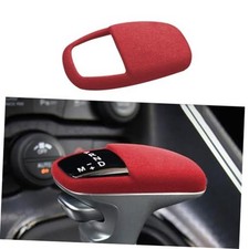 Suede Gear Shift Knob Cover for 2015-2024 Dodge Charger Accessories Red