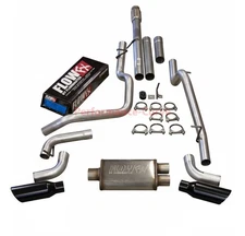 Dual Exhaust Flowmaster FlowFX 19-26 Silverado/Sierra 1500 5.3L Black Tips Side 
