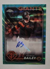 2024 Topps Chrome Update Aqua Wave Refractor #174/199 Patrick Bailey #AC-PB Auto