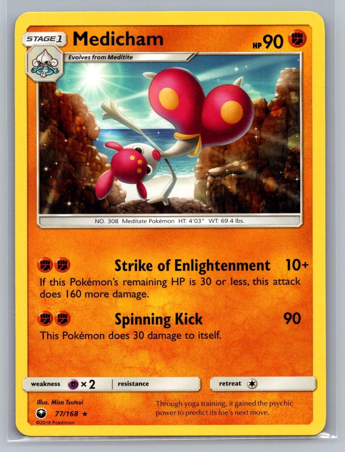 Medicham 77/168 Rare Celestial Storm Pokemon NM