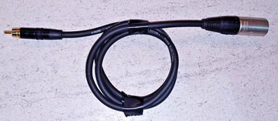 Neutriks XLR M auf REAN RCA Kabel Adapter Stecker Audio Signal Wandler Leitung