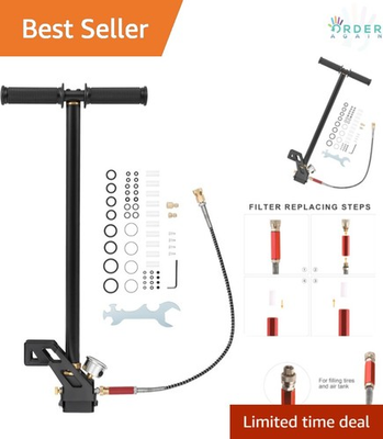 #ad High Pressure Hand Pump Stainless Steel 40MPA for Air Rifles PCP Guns $84.97