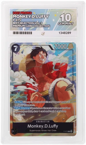 ACE 10 - Monkey.D.Luffy - P-075 - Promo - One Piece - Best Selection Vol.3