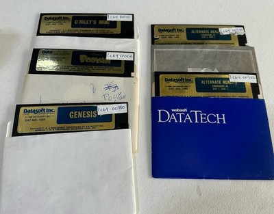 Datasoft Commodore 64 Game Bundle Genesis Alternate Reality Pooyan O Rileys Mine