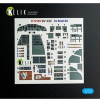 Kelik K72180 - 1:72 BV-222 - Interior 3D Decals For Revell Kit - Neu