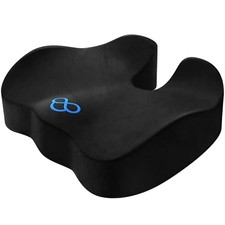 Seat Cushion,5.2in Thick Memory Foam Cushions for Office Chair, X-Large Black