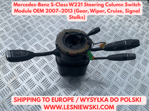 Mercedes-Benz S-Class W221 Steering Column Switch Module OEM 2007–2013 ...