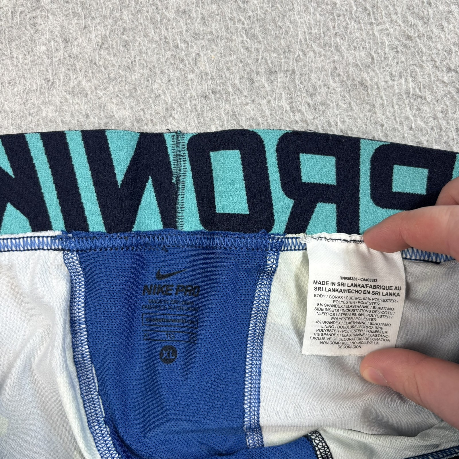 Nike Pro Hyperwarm Combat Compression Leggings Me… - image 24