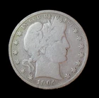 1904 Barber Half Dollar Silver Coin