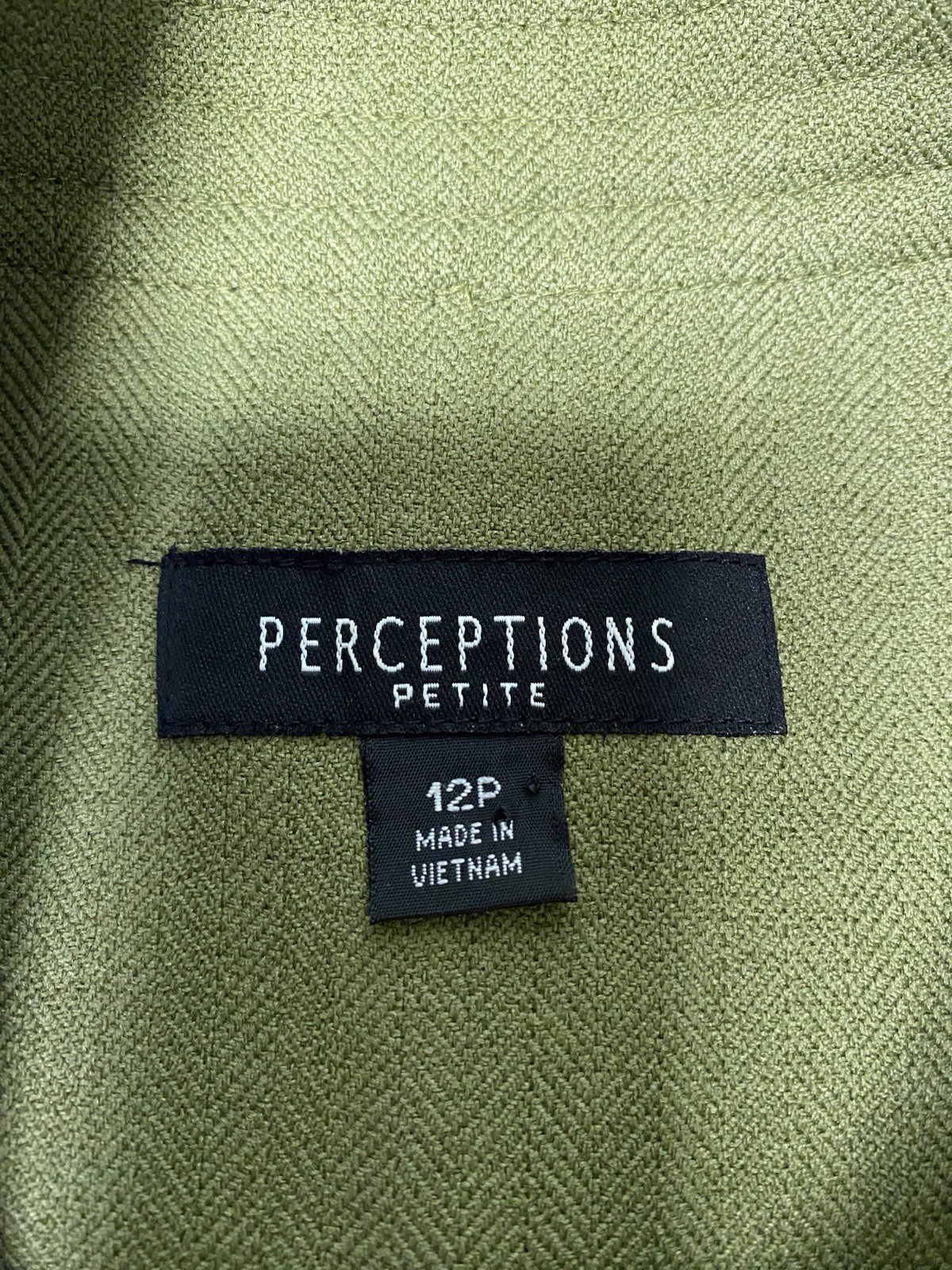 Perceptions Green Large Button Blazer 3/4 Sleeves… - image 6