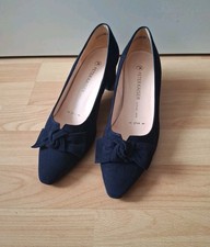 PETER KAISER Damen Pumps Schuhe Gr. 38,5 - 39 UK 5,5 Echtleder Blau Leder NEU