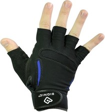 Men’s Fitness Fingerless Black X LG w/Patented Anatomical Relief Pad System Pair
