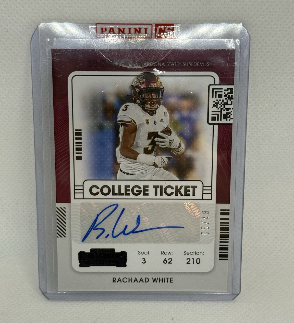 Rachaad White Panini Chronicles Draft Picks Contenders College Ticket Autographs #CCTRWH Base