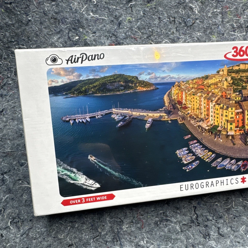 Quebra-cabeças Eurográficos AirPano Porto Venere Itália 360 1000 Peças Novo Selado Novo Na Caixa - Imagem 2 de 4