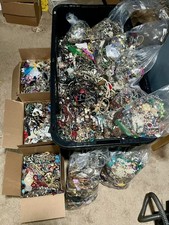 15+ Pound Lbs Unsearched Huge Lot Jewelry VTG Vintage Modern Junk & Wear Tangled
