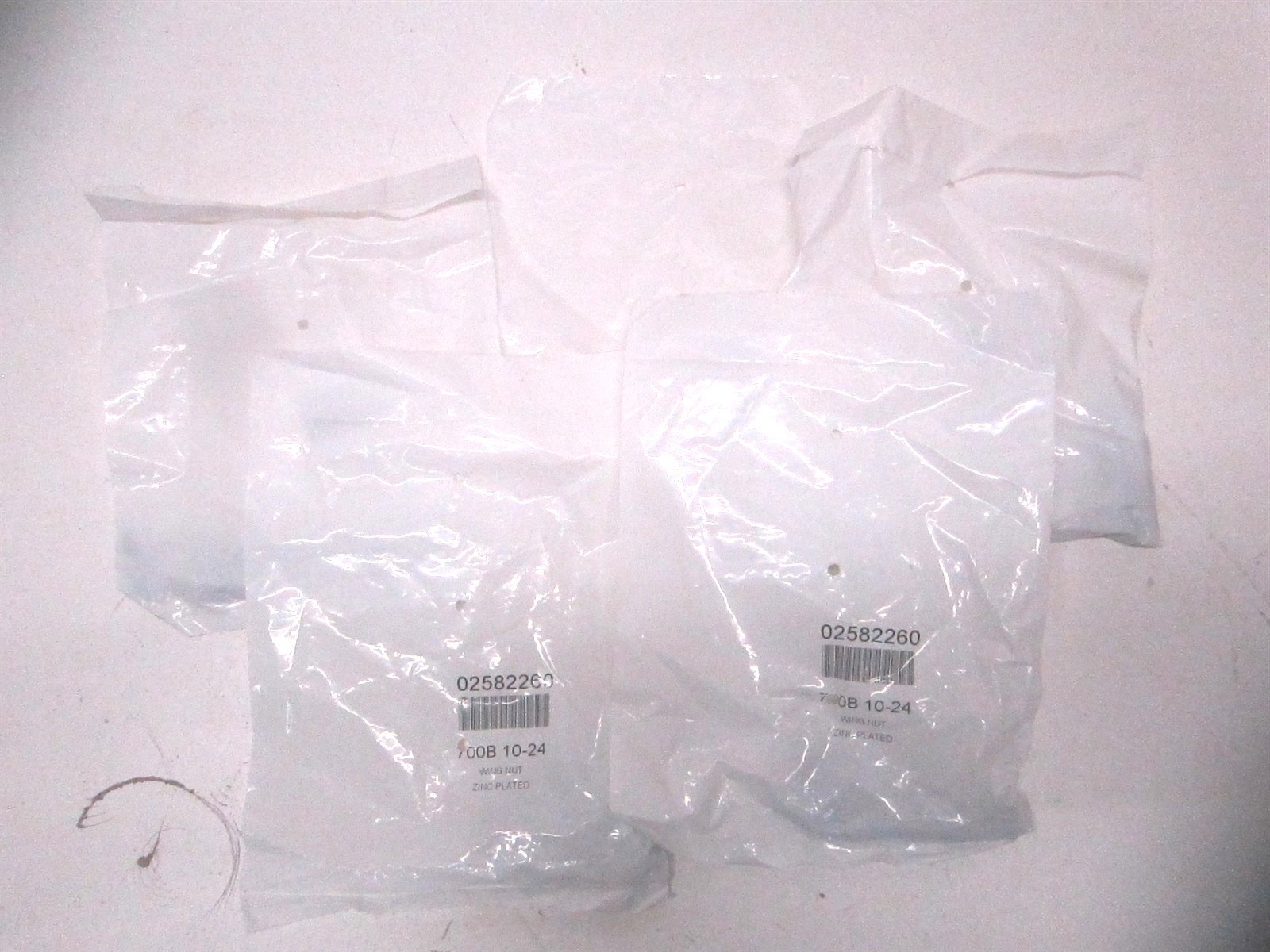 (0-1C-700B17) #10-24 UNC 3/8 x 1/2" x 1-1/4" Iron Standard Wing Nut 10ct - Qty 5